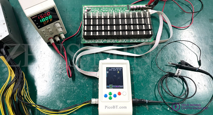 الاتصال بين جهاز اختبار PicoBT ولوحة التجزئة S17