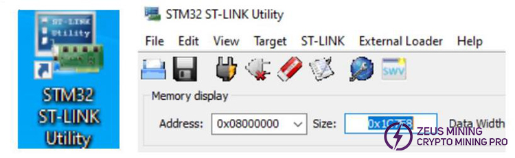 برنامج الأداة المساعدة STM32 ST-LINK