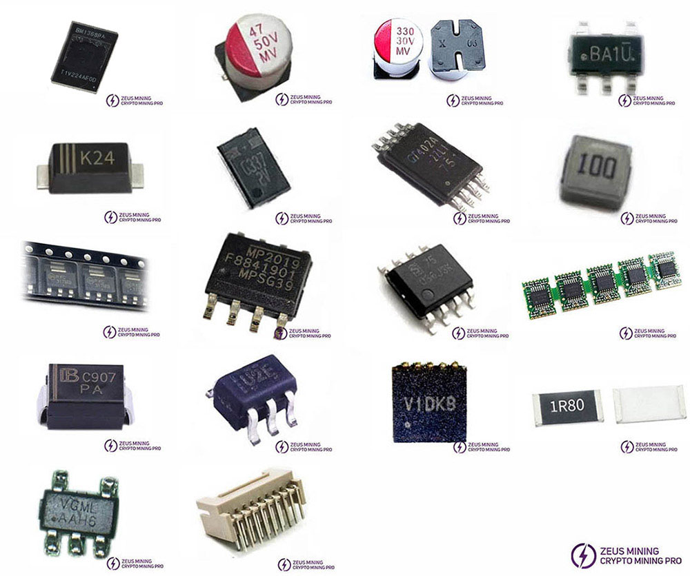 قائمة استبدال لوحة التجزئة S21 بشريحة BM1368PA ASIC