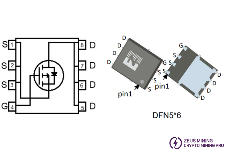 طاقة قناة P MOSFET ZM035P03