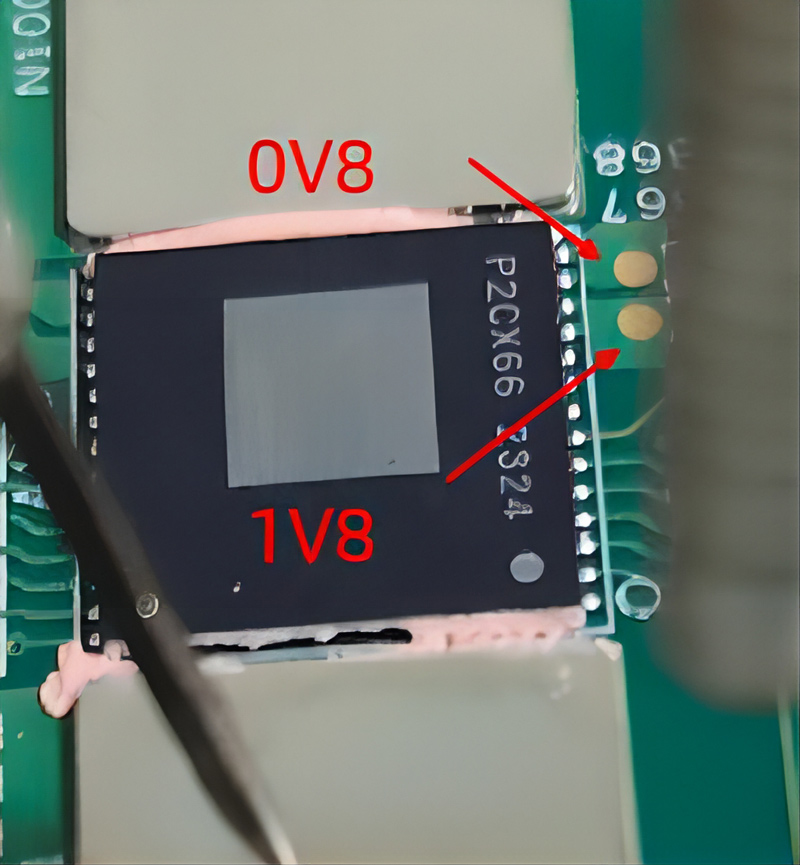 LDO 1.8V 0.8V نقطة الاختبار