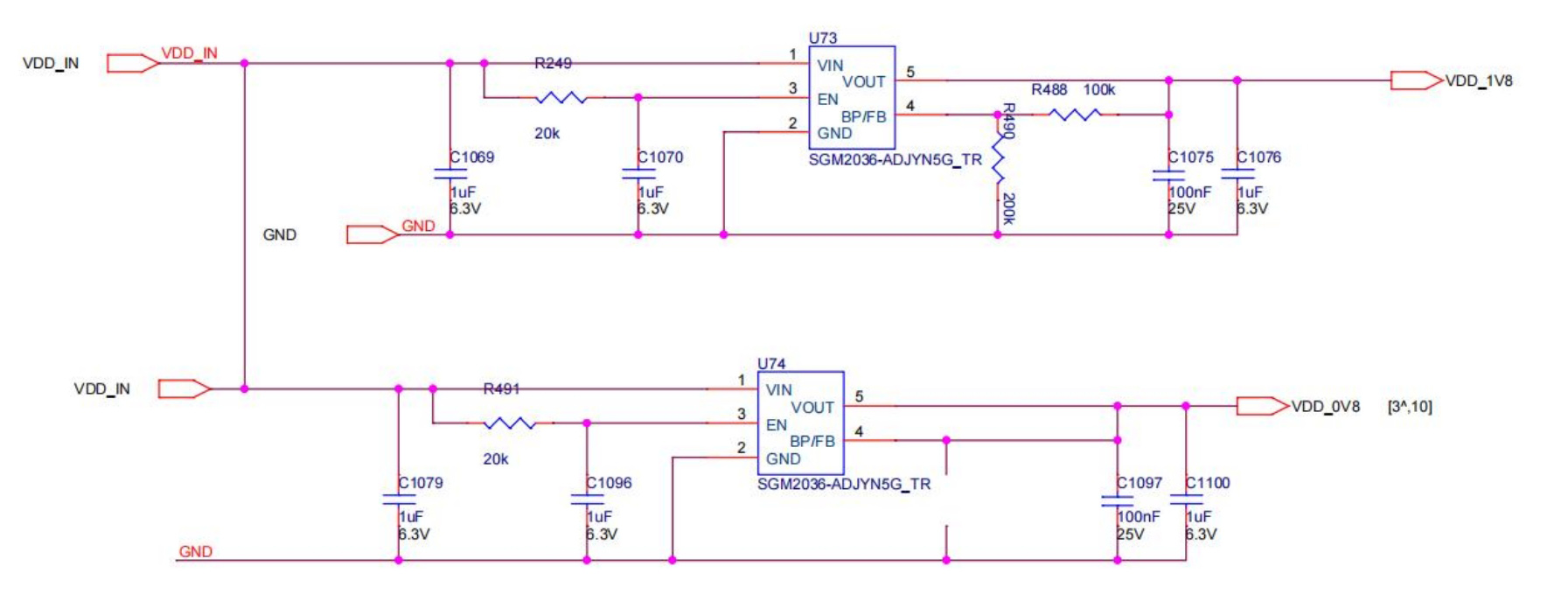 مخطط دائرة الإخراج S19k Pro LDO