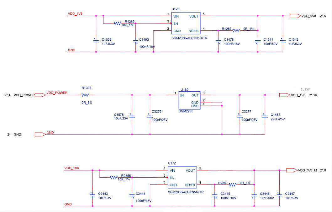 مخطط دائرة هاش بورد BHB28501 LDO