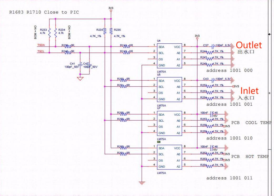 S19XP hydro مخطط دائرة استشعار درجة الحرارة