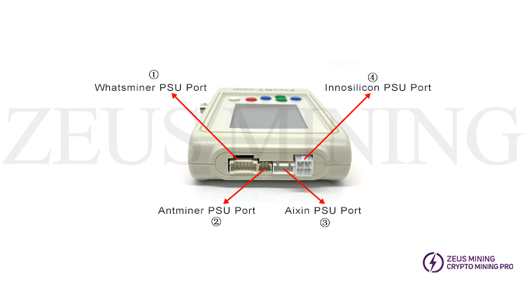 منافذ PSU لجهاز اختبار PicoBT