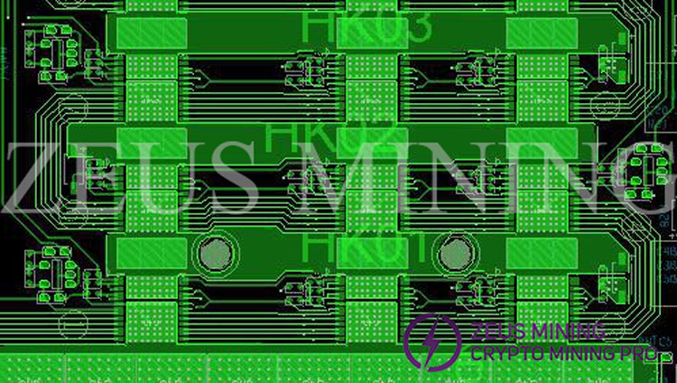 مخطط شريحة على لوحة PCB