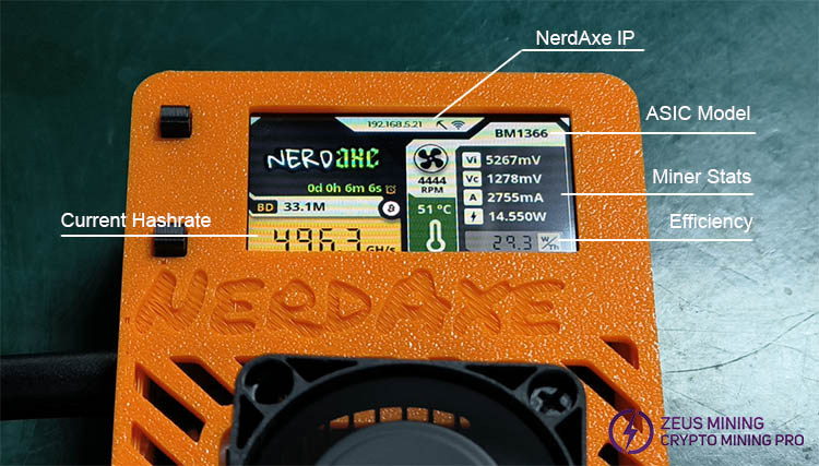 Nerdaxe Ultra 500Gh ميني منجم المنزل