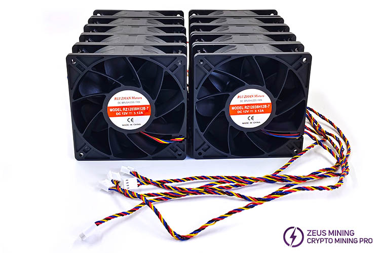RZ12038H12B-7 12V 3.12A مروحة تبريد الهواء