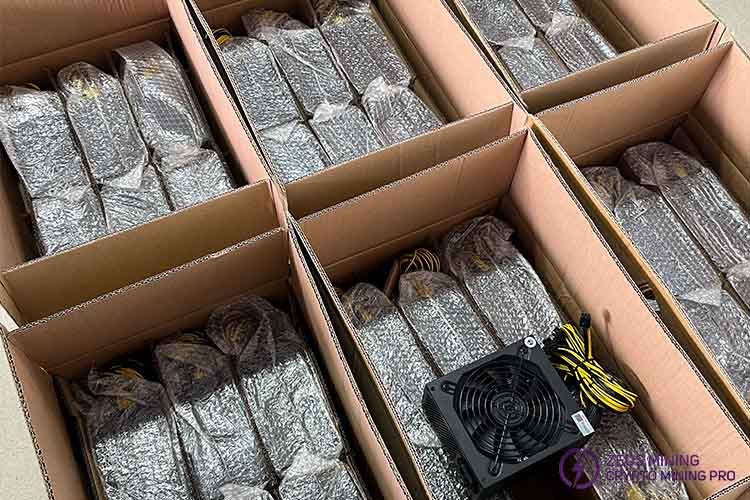 مصدر طاقة صامت 2000 وات ATX 12V لجهاز Goldshell