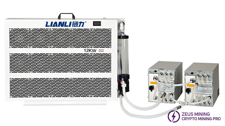 LIANLI 12kw مشعاع التعدين المائي لعامل منجم 2 قطعة