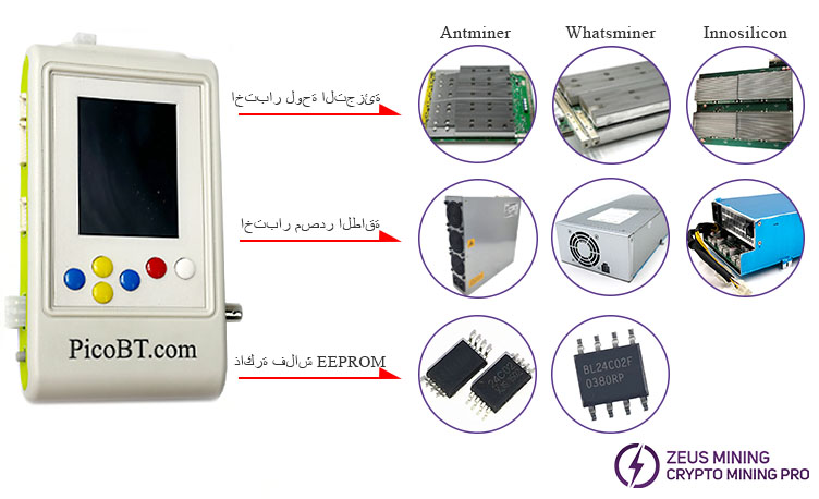 جهاز اختبار PICBOT هاش بورد ASIC مينر وPSU
