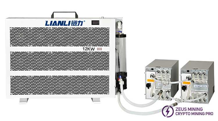 LIANLI 12kw مشعاع التعدين المائي لعامل منجم 2 قطعة