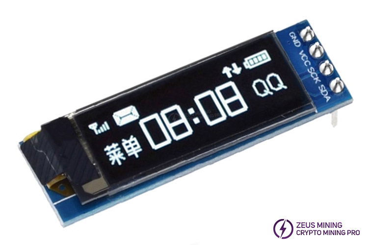 شاشة SSD1306 I2C OLED مقاس 128×32 بوصة، 0.91 بوصة