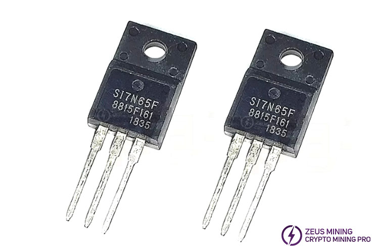 ترانزستور MOSFET SI7N65F لإصلاح وحدة إمداد الطاقة لجهاز Antminer APW12
