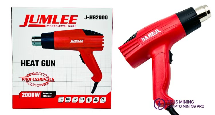 مجموعة مسدس الحرارة J-HG2000 بقوة 2000 واط