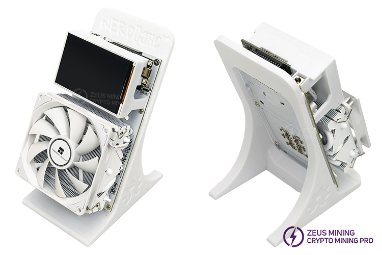 جهاز تعدين NerdQAxe++ بسرعة ٤.٨ تيرا بايت بشاشة كبيرة
