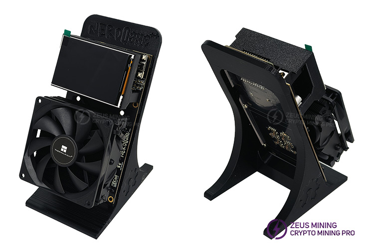 جهاز تعدين NerdQAxe++ بسرعة ٤.٨ تيرا بايت من البيتكوين بشاشة كبيرة