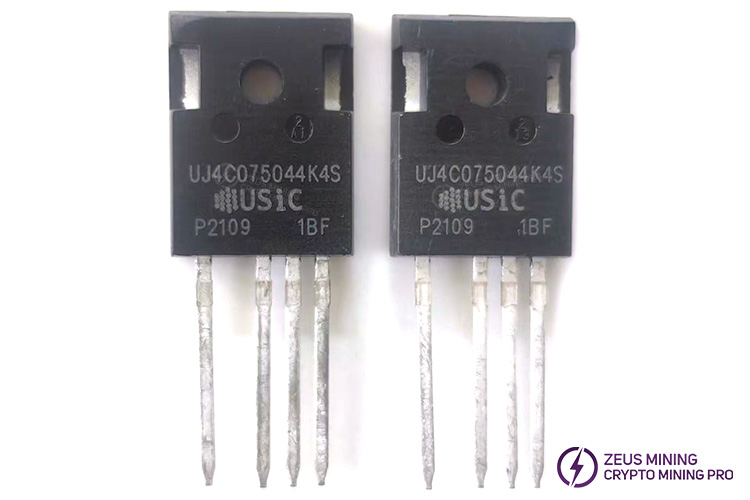 UJ4C075044K4S موسفيت طاقة بقناة N لمصدر طاقة Antminer APW17 UJ4C075044K4S موسفيت طاقة بقناة N لمصدر طاقة Antminer APW17