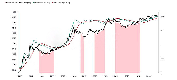 ترى شركة جلاسنود أن اتجاه سعر البيتكوين يتطابق بشكل كبير مع القمم السابقة
