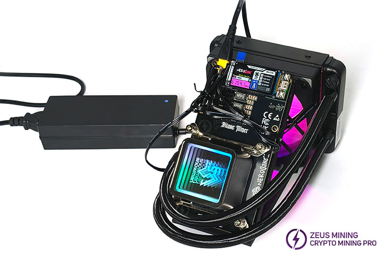 جهاز تعدين بيتكوين Bitaxe NerdQaxe++ Hydro 6T الإصدار 6.1 جهاز تعدين بيتكوين Bitaxe NerdQaxe++ Hydro 6T الإصدار 6.1
