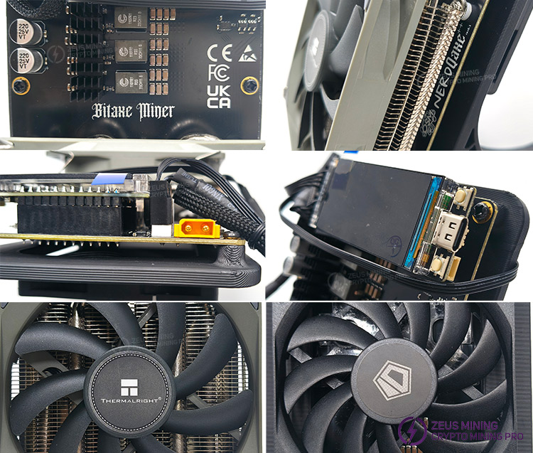  جهاز تعدين بيتكوين NerdQaxe Rev 6.1 6T Solo جهاز تعدين