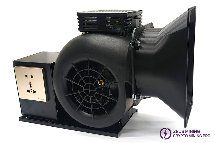 منفاخ كاتم صوت عالمي من Antminer مع تحكم واي فاي