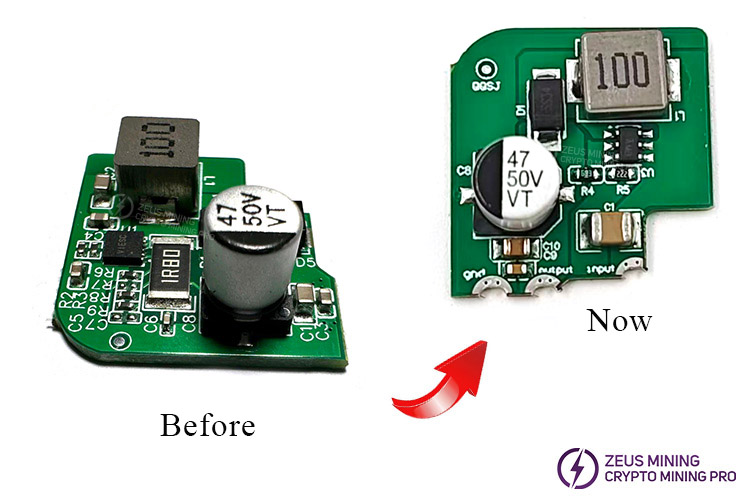 وحدة استبدال رقاقة تعزيز S19XP هاش بورد