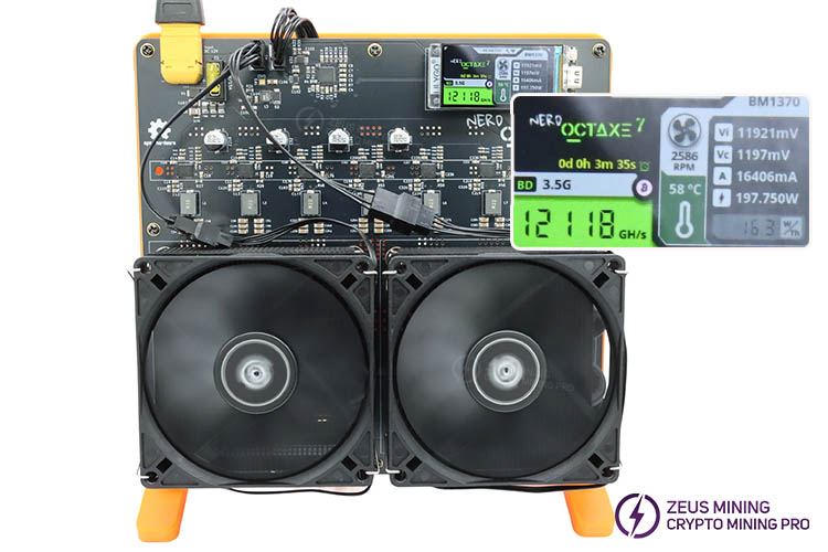 جهاز تعدين بيتكوين NerdOCTAXE Rev3.1 بسعة 12 تيراهاش جهاز تعدين بيتكوين NerdOCTAXE Rev3.1 بسعة 12 تيراهاش