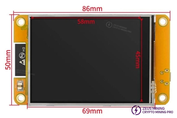  جهاز NerdMiner V2 350kh بشاشة 2.8 بوصة لتعدين البيتكوين الفردي