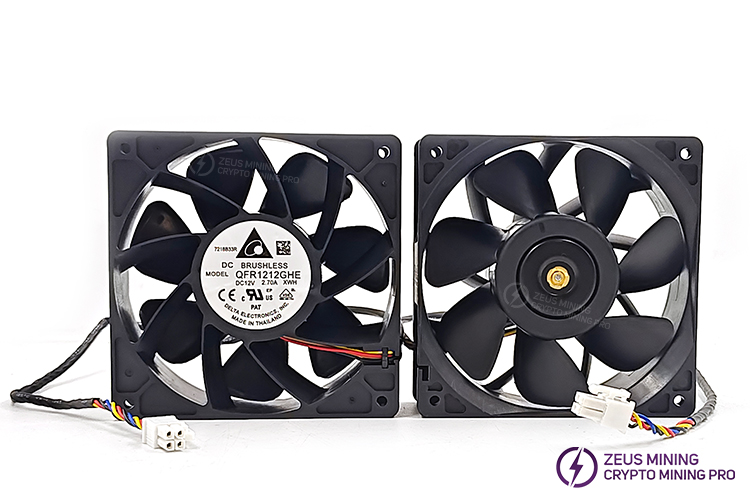 مروحة تبريد QFR1212GHE بقطر 120 مم لجهاز Antminer L9