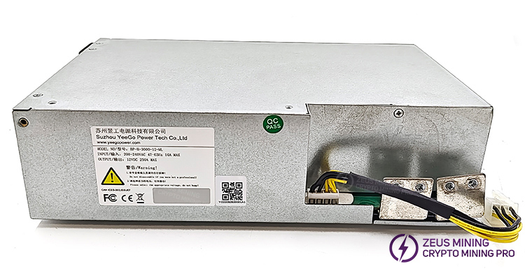 وحدة تزويد طاقة Jasminer X16-P بقدرة ٣٠٠٠ واط