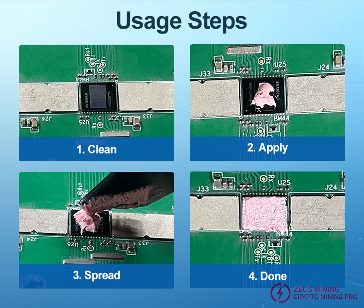 معجون تبريد ZM-304 لإصلاح أجهزة تعدين ASIC