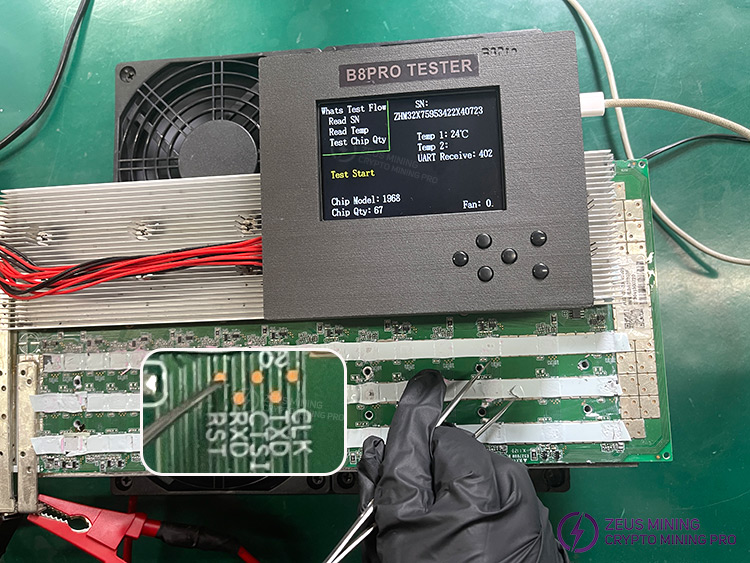 أداة اختبار لوحات التجزئة B8Pro لأجهزة Whatsminer أداة اختبار لوحات التجزئة B8Pro لأجهزة Whatsminer