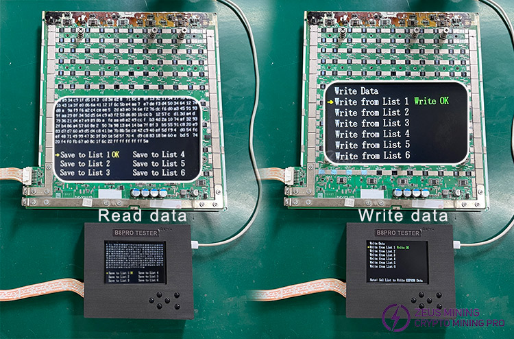 وحدة اختبار B8 B8pro لاختبار EEPROM في أجهزة Antminer وحدة اختبار B8 B8pro لاختبار EEPROM في أجهزة Antminer