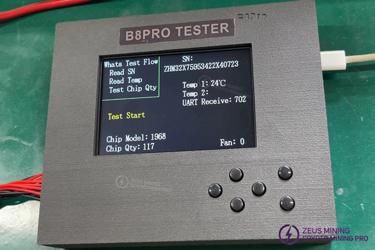 نتائج اختبار لوحات التجزئة Whatsminer باستخدام جهاز B8pro نتائج اختبار لوحات التجزئة Whatsminer باستخدام جهاز B8pro