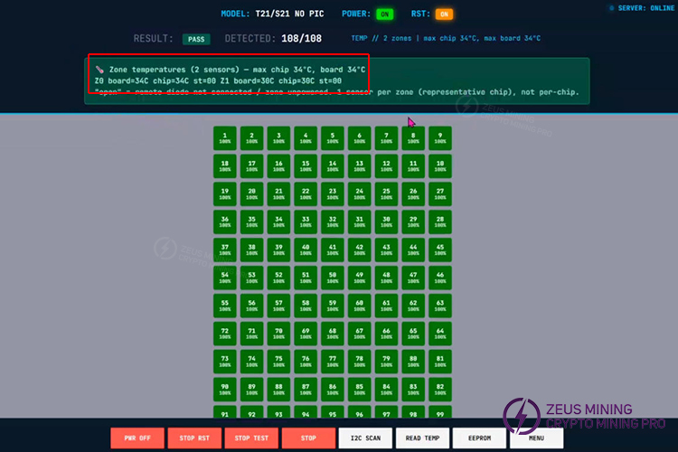 جهاز اختبار ZEUS MINING TAAS لاختبار مستشعرات درجة الحرارة جهاز اختبار ZEUS MINING TAAS لاختبار مستشعرات درجة الحرارة