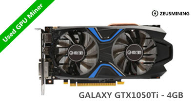 جهاز GALAXY GTX1050Ti 4GB GPU Miner المستخدم
