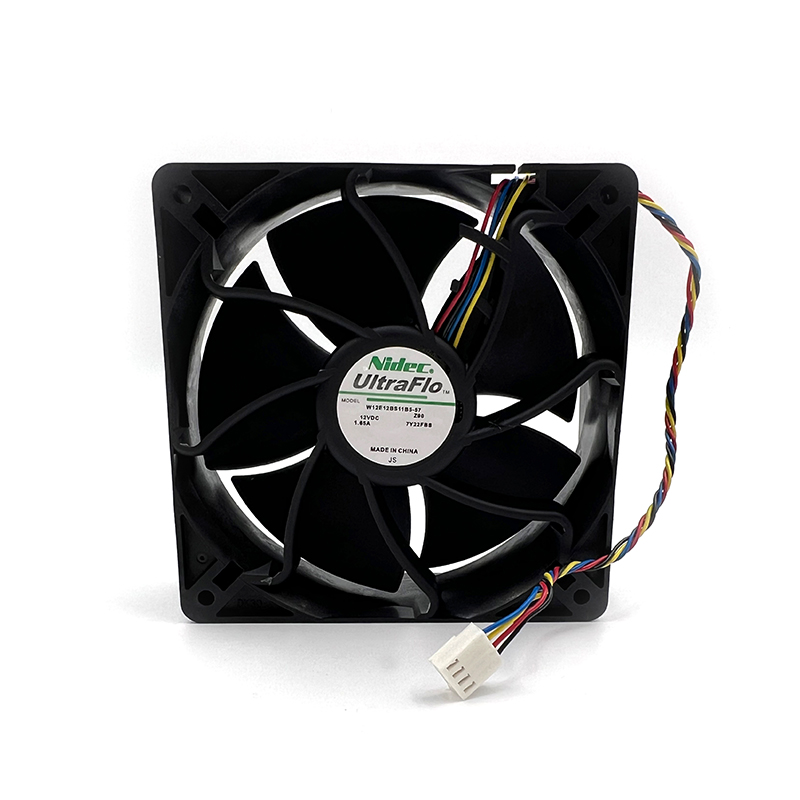 مروحة تبريد Nidec الأصلية 12 فولت 1.65 أمبير 6000 دورة في الدقيقة لجهاز Antminer KS5 KS5pro