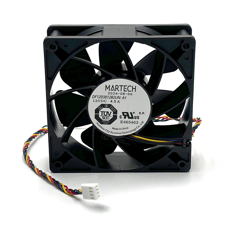 مروحة MARTECH الأصلية 12 فولت 4.5A 7000 دورة في الدقيقة لجهاز Antminer S19kpro S21 S19jxp KS5pro