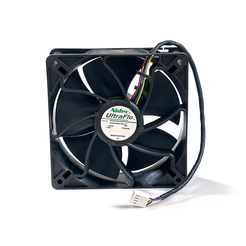مروحة تبريد Nidec الأصلية 12 فولت 1.65 أمبير 6000 دورة في الدقيقة لجهاز Antminer KS5 KS5pro