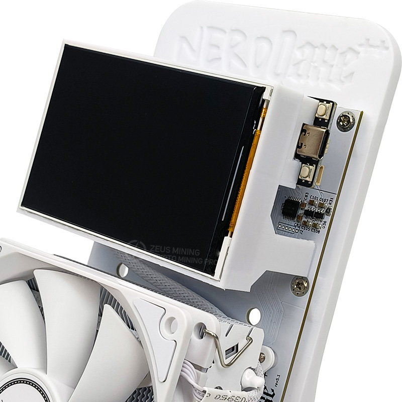 جهاز تعدين بيتكوين فردي NerdQaxe++ بسرعة 4.8 تيراوات/ثانية