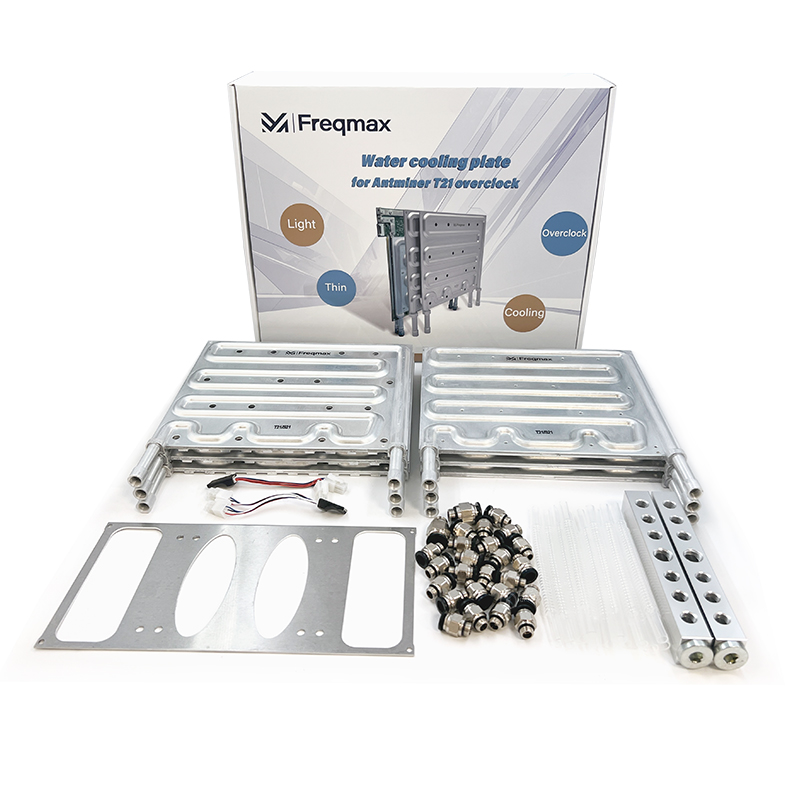 لوحة تبريد المياه Freqmax لرفع تردد التشغيل لجهاز Antminer S21 وT21