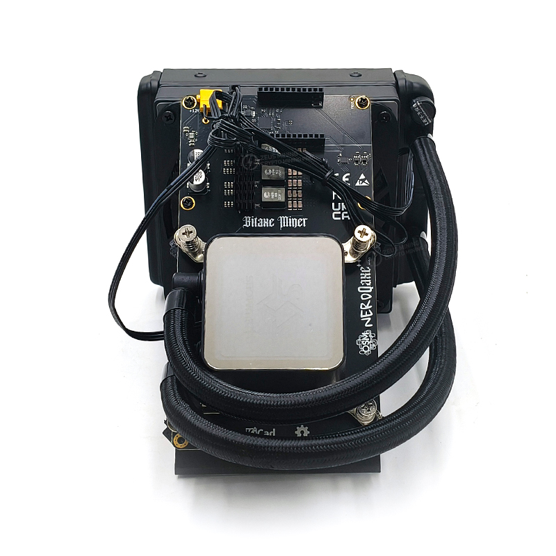 جهاز تعدين Bitaxe NerdQaxe Rev 6.1 Hydro 6TH/s لتعدين البيتكوين المنزلي