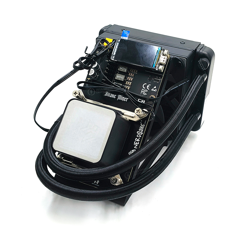 جهاز تعدين Bitaxe NerdQaxe Rev 6.1 Hydro 6TH/s لتعدين البيتكوين المنزلي