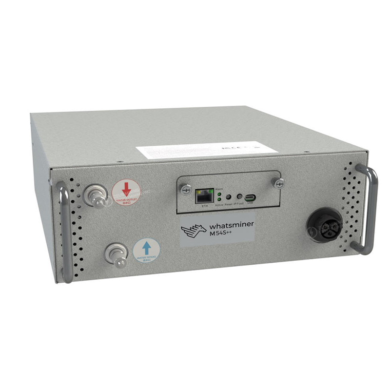 جهاز تعدين بيتكوين Whatsminer M54S++ Hydro مع نظام تبريد