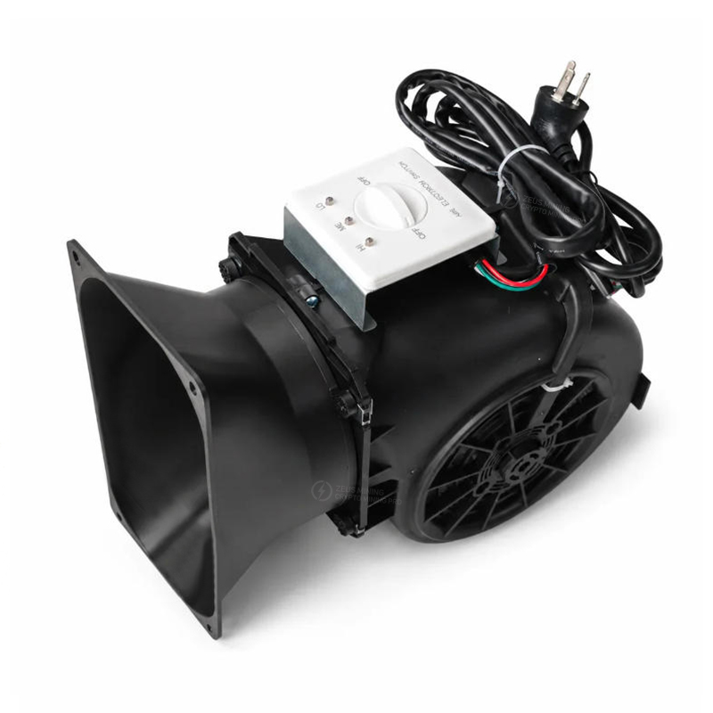 مروحة كاتمة للصوت صغيرة 400 واط لأجهزة Antminer Whatsminer Avalon Iceriver